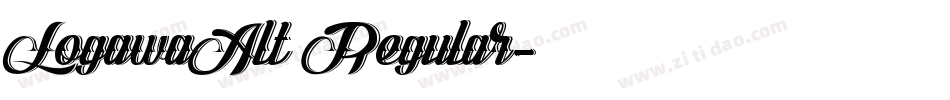 LogawaAlt Regular字体转换